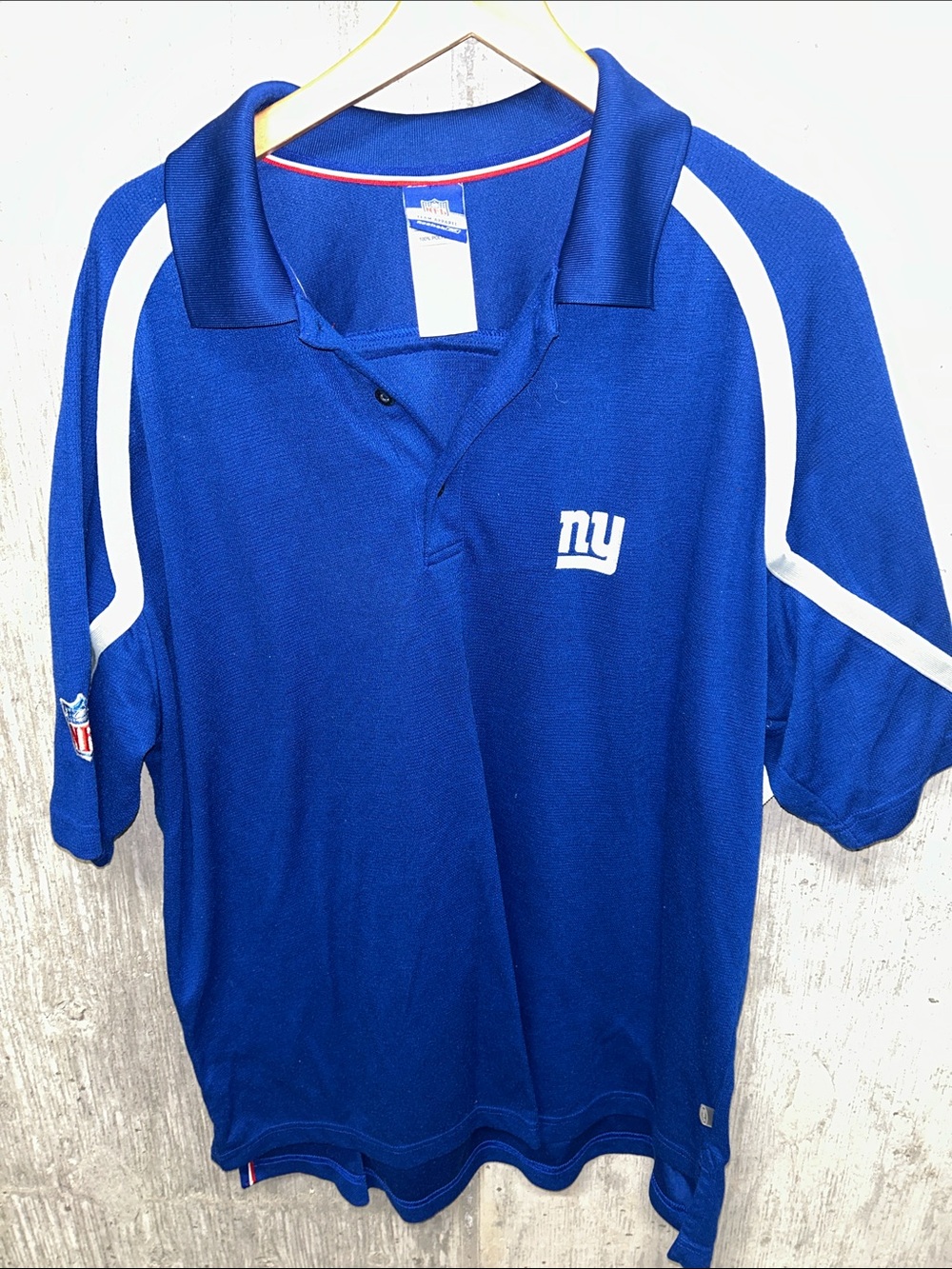 New‎ York Giants Royal Blue NFL Polo Shirt Large